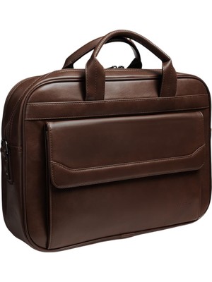 Velora Organizer Evrak ve Laptop Çantası 17 Inç (Kahve)