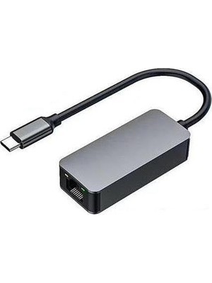 Velora Lunatic 5247 USB Type C To Ethernet 2500MBPS 2.5g Internet Çevirici Dönüştürücü Adaptör Yüksek Hızlı Ethernet, Geriye Dönük Uyumluluk, Gigabit ve Gigabit Ethernet ile Aşağı Doğru Uyumluluk Hızı ile