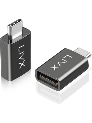 Velora Livx USB 3.1 To Type-C 10GBPS Veri Aktarımı 3A Hızlı Şarj ve Data Aktarımı Çevirici Dönüştürücü Otg Adaptör Space Gray Otgks