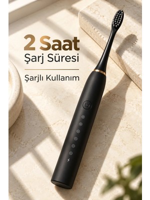 Ps Siyah Elektrikli Diş Fırçası Zamanlayıcılı ve Hafızalı