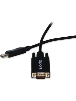 Velora Qport Q Dpv Display Portundan VGA 1.8 Metre Çevirici Kablo