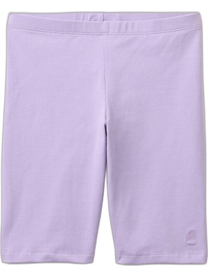 Velora United Colors Of Benetton Kız Bermuda 3MT1C901D Şort, Mor, 170