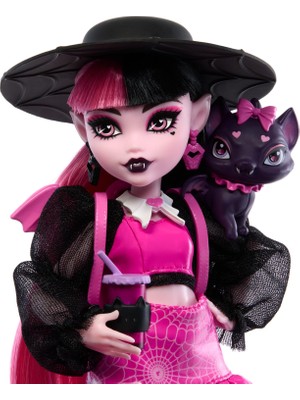 Velora Monster High Acayip Havalı Arkadaşlar - Draculaura Evcil Hayvanı Kont Fabulous ve Aksesuarlarıyla Monster High Acayip Havalı Arkadaşlar - Draculaura HRP64
