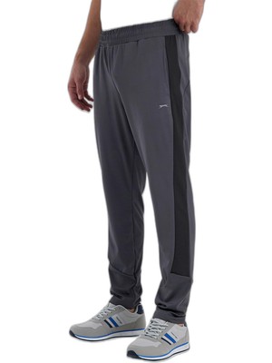 Velora Slazenger Raıl Erkek Cepli Dar Paça Koyu Gri Eşofman Altı