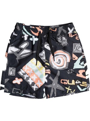 Velora Quiksilver NEXTGENBOY12 Erkek Çocuk Siyah Volley Short