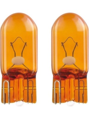 Velora WY5W T10 Dipsiz Turuncu Ampul 12V 5W (2 Adet) DKM9856NM ile Uyumlu