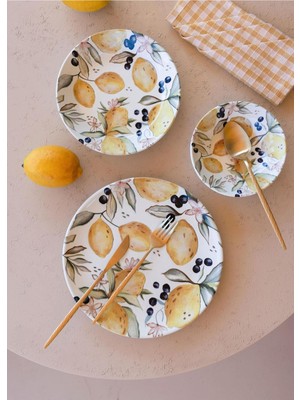 Velora Limoncello Servis Tabağı 6lı Set 26 cm LMN013