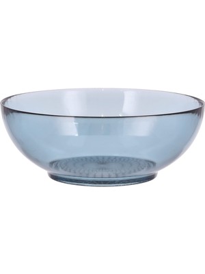 Velora Bıtz Kusintha Salata Kasesi, Büyük Cam Kase, Çap 24 Cm, Mavi