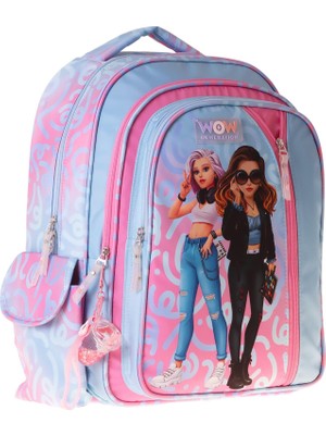 Velora Wow Generation Üç Bölmeli Wonderful Baskılı Kız Çocuk Ilkokul ve Günlük Okul Sırt Çantası - W6069