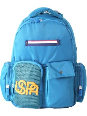 Velora U.s. Polo Assn. Uspa PLCAN23195 Okul Sırt Çantası, Lise, Üniversite Mavi