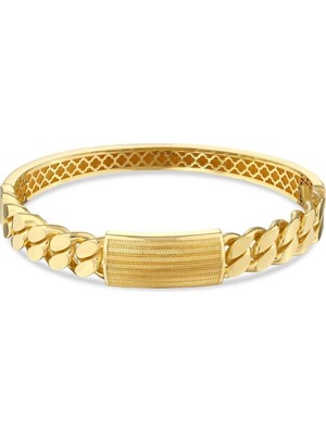 Yiğitbaşı Gold Assos Pırlanta Zincir Formlu Kelepçe Bilezik - 14K - 14.71GR