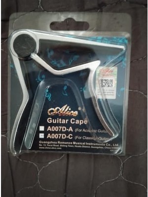 Velora A007D-C Gitar Kapo Klasik Mandal Tipi Krom Kelepçe