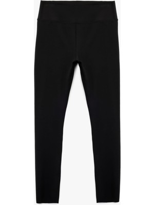 Velora Yüksek Bel Dikiş Detaylı Slim Fit Spor Tayt
