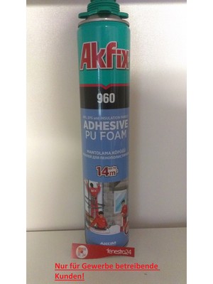 Velora 1 x 800 ml B2 Akfix 960 Pu Wdvs Klebeschaum Perimeterkleber Daemmstoffkleber
