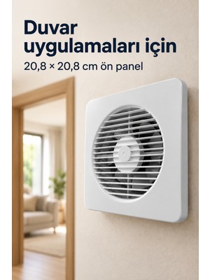 Svoria Store 150 mm Bağlantı Çaplı 20 W Havalandırma Fanı
