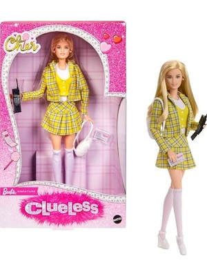 Velora Barbie Imza Sevgili Clueless Bebek, Sarı Ekose Takım Elbise, Sırt Çantası, Cep Telefonu ve Sürüş Öğrenme Lisansı ile