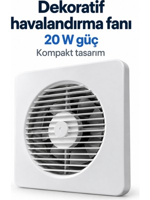 Svoria Store 320 M³/h Hava Debili Dekoratif Havalandırma Aspiratörü