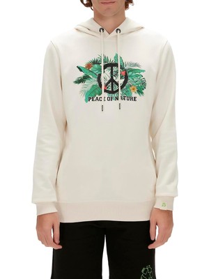 Velora Bad Bear Erkek 230212011 Re-Born Hoodie Kazak, Beyaz, Xl