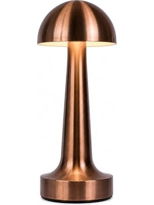 Velora Şarjlı Dokunmatik Metal Masa Lambası Bronz Red | 3 Renk Işık, Ayarlanabilir Parlaklık, Kablosuz LED Gece Lambası | Ev, Ofis, Kafe, Restoran ve Yatak Odası Dekoratif Aydınlatma          [enerji Sınıfı