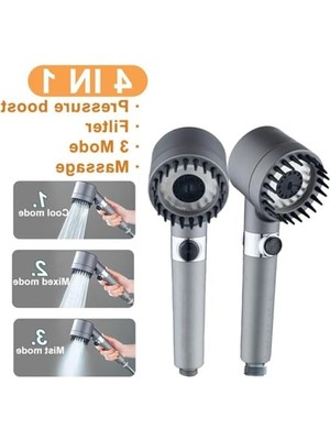 Esplendor 3 Fonksiyonlu Masajlı Filtreli El Duş, Yüksek Performanslı Handshower