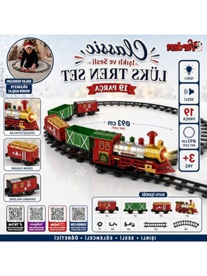 Esplendor Işıklı ve Sesli Tren Seti, 19 Parça Lüks Oyun Deneyimi