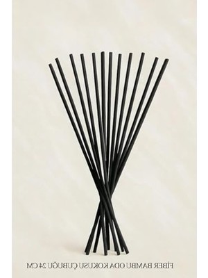 Esplendor 30 Adet Doğal Bambu Oda Kokusu Yedek Çubuğu, 24 cm