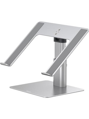 Velora Baseus MacBook Metal Ayarlanabilir Dizüstü Bilgisayar Standı, Maks. 10 kg Ağırlık ve 208 mm Yükseklik, Gümüş (LUJS000012)