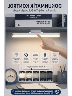 Esplendor 28 cm Ayarlanabilir Parlaklıkta Şarjlı Tezgah Altı Lamba