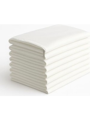 Esplendor Beyaz Pamuklu Fermuarlı Yastık Kılıfı Seti, 10 Adet, 50X70 cm Ölçülerinde