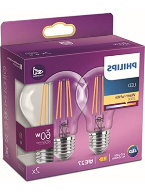Esplendor 60W Filament Ampul, 2700K Sarı Işık ile Ekonomik Paket