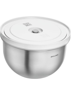 Esplendor 18 cm Paslanmaz Çelik Vakumlu Saklama Kabı, Metalik Gri Renk