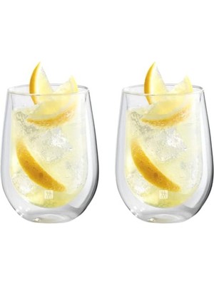 Esplendor 355 ml Kapasiteli Çift Camlı Meyvesuyu Bardağı Seti, 2'li ve Şık Tasarım