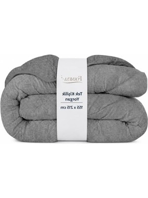 Esplendor Formeya Antrasit Gri Soft Dört Mevsim Yorgan Tek Kişilik