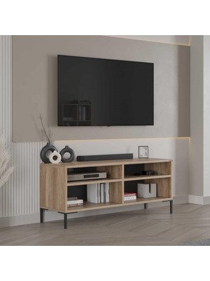 Velora Adore Mobilya Roma Modüler Tv Ünitesi - Açık Ceviz (Tori) 120X53X48 cm (Gxyxd)