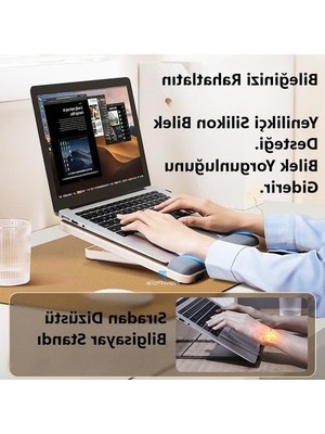 Esplendor Taşınabilir Dizüstü Bilgisayar Standı - 3'ü 1 Arada