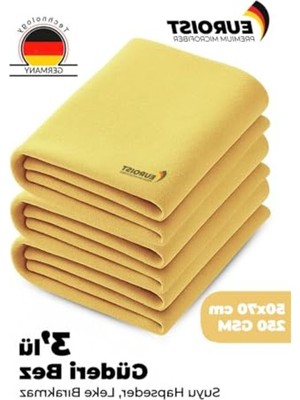 Esplendor Büyük Boy Mikrofiber Güderi Bez, 50X70 Cm, 3 Adet Set