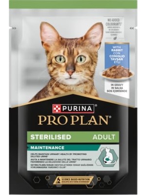 Esplendor Pro Plan Kısırlaştırılmış Yetişkin Kediler Için Tam Yaş Kedi Sı Sos Içerisinde Tavşan Etli, 85G