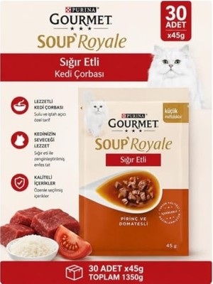 Esplendor Soup Royale Sığır Etli Kedi Çorbası 30X45G