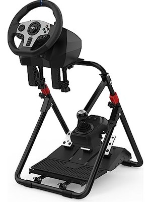 Esplendor -A9 Yarış Direksiyon Standı Logitech G920 G29 G25 G27 G923 GT500 T300RS/T300GT/ T500RS/TGT/TS Için Vites Montajlı Katlanır Braket Eğilebilir Ayarlanabilir Yarış Standı (Yarış Tekerleği Dahil Değildir)