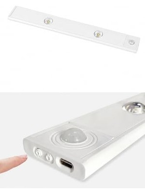 Esplendor Neo Vista Hareket Sensörlü Slim LED Kabin Armatürü Dekoratif Dim Edilebilir USB Şarjlı Aydınlatma (Beyaz, 20 Cm)          [enerji Sınıfı A]