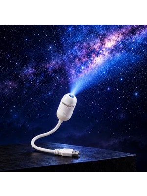 Esplendor USB Mini Galaksi Projektörü 12 Diskli Yıldızlı Gece Lambası Led, LB01          [enerji Sınıfı A]