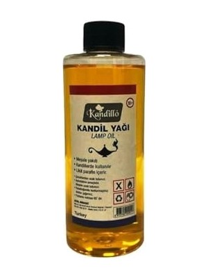 Esplendor Kandillo Sarı Kandil Yağı Kokusuz Dumansız Iç Mekan Gaz Lambası Yakıtı 250 ml
