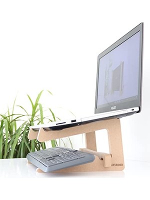 Esplendor Ahşap Laptop Standı - 13" - 14" Boyutlarındaki Laptoplar ile Uyumlu - Laptop Yükseltici