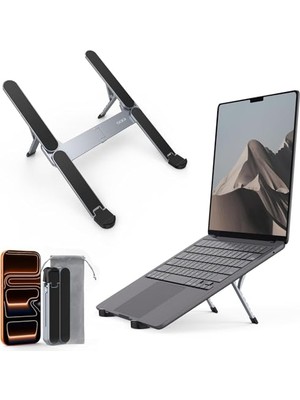 Esplendor Katlanabilir Ayarlanabilir Laptop Standı, Taşınabilir Ergonomik Notebook Yükseltici