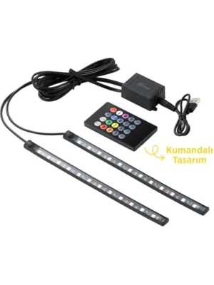 Esplendor SPACE24 SPK02 Uzaktan Kumandalı 8 Farklı Işıklı Araç Içi LED Aydınlatma Siyah          [enerji Sınıfı A]