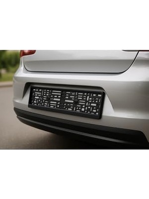 Esplendor Oto Araç Plakalığı Siyah Plakalık Araba Plaka Çerçevesi 2 Adet Siyah Pianoblack