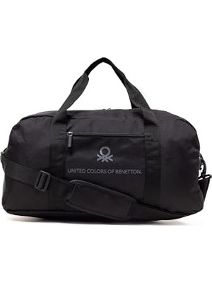 Esplendor United Colors Of Benetton Unisex Omuz Askılı Seyahat El Valizi Spor Çantası (Siyah) 21060
