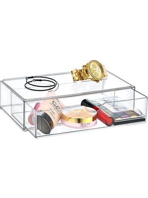 Str Store Akrilik Çekmece Modülü Takı Düzenleyici Standı Çekmece Modülü Büyük Boy - Kolye Küpe Bileklik Organizeri Özel Üretim Kolye Küpe ve Bileklik Modülü (614)