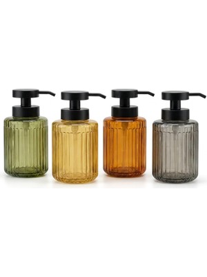 Esplendor Deconox 1 Adet 500 ml Cam Sıvı Sabunluk - Şık Tasarım - 4 Farklı Renk Seçeneği (Asorti Gönderim)
