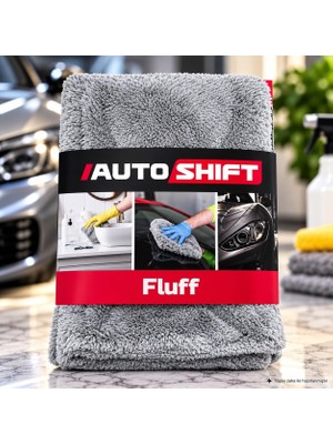 Str Store Fluff Mikrofiber Kurulama Bezi 70X50 cm – Yüksek Emicilikli Araç Kurutma ve Parlatma Bezi Gri Renk